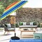 6.5 Feet Multi-Color Polyester Beach Umbrella with Silver-Coated Aluminum Frame and Adjustable Tilt